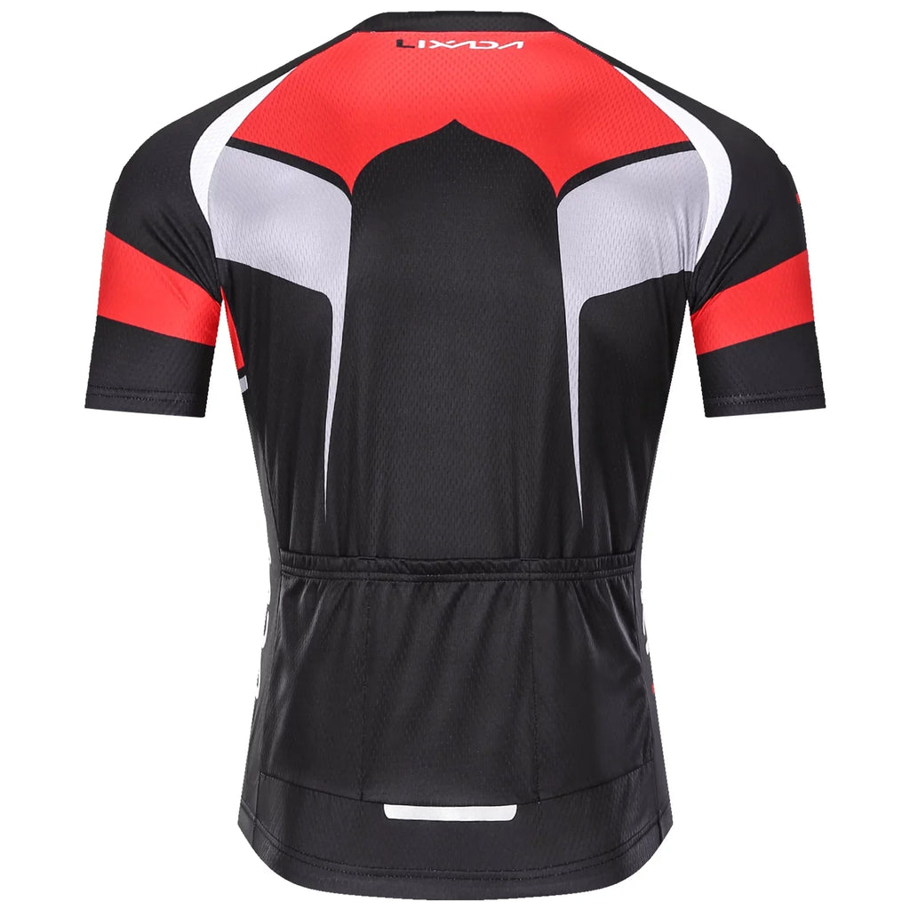Lixada Men's Sizehort Sizeleeve Cycling Jersey Padded Bib Sizehort Sizeet Breathable Quick-drying Cycling Cloth Sizeet