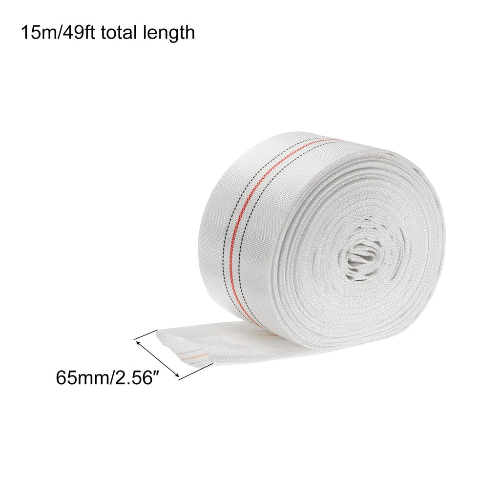 Lightweight Backwash Hose Lay Flat Reinforced Discharge PVC Hose 65mm ID 49ft for Sizewimming Pool