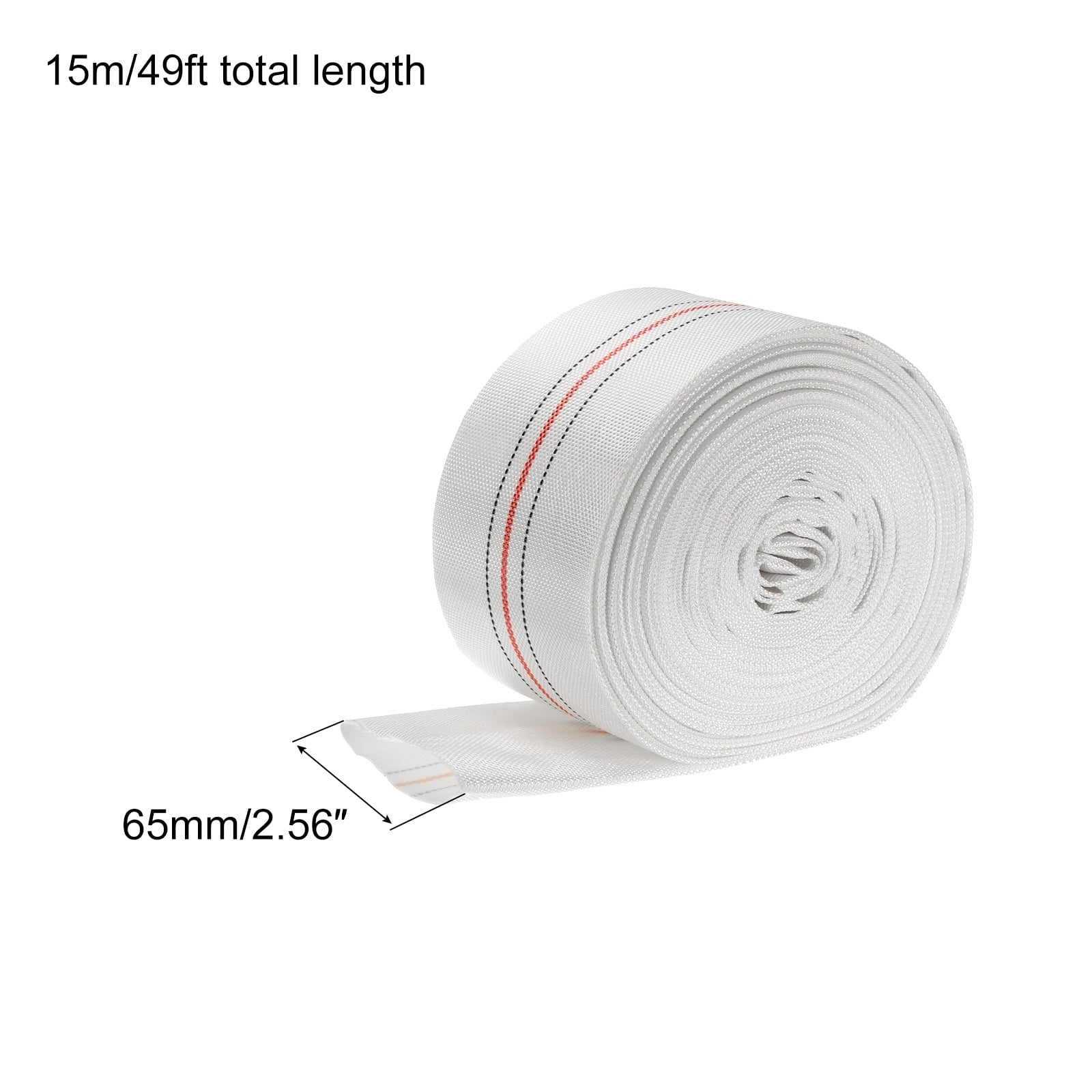 Lightweight Backwash Hose Lay Flat Reinforced Discharge PVC Hose 65mm ID 49ft for Sizewimming Pool