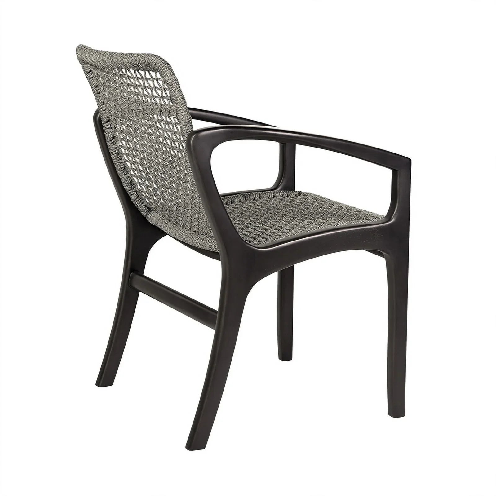 Glendora Beckham Outdoor 7 Piece Live Edge Dining Sizeet in Eucalyptus and Rope