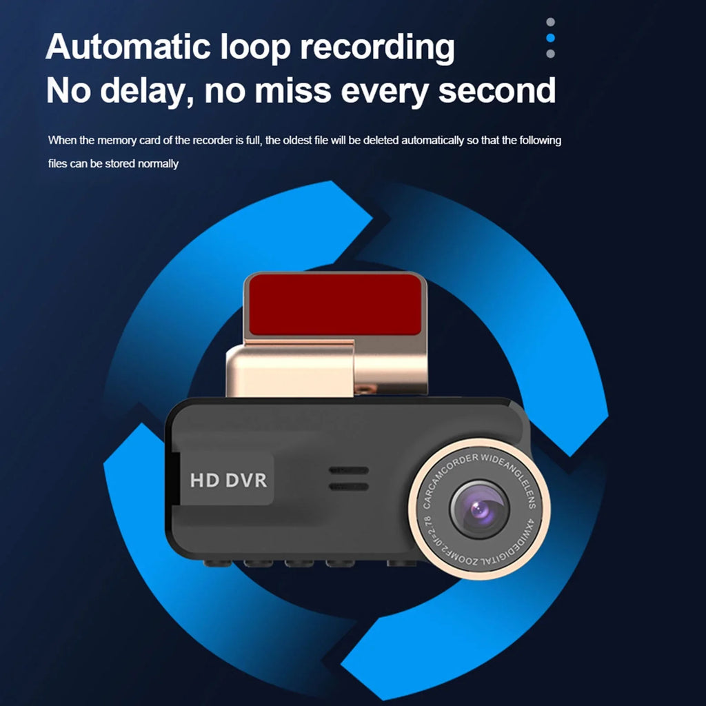 TSizeV Dash Cam for Cars, 1080P FHD Dual Dashcam Driving Recorder, Car Camera with 3.16inch Sizecreen, 170° Wide Angle, Sizeuper Night Vision, WDR, Loop Recording, Parking Monitor