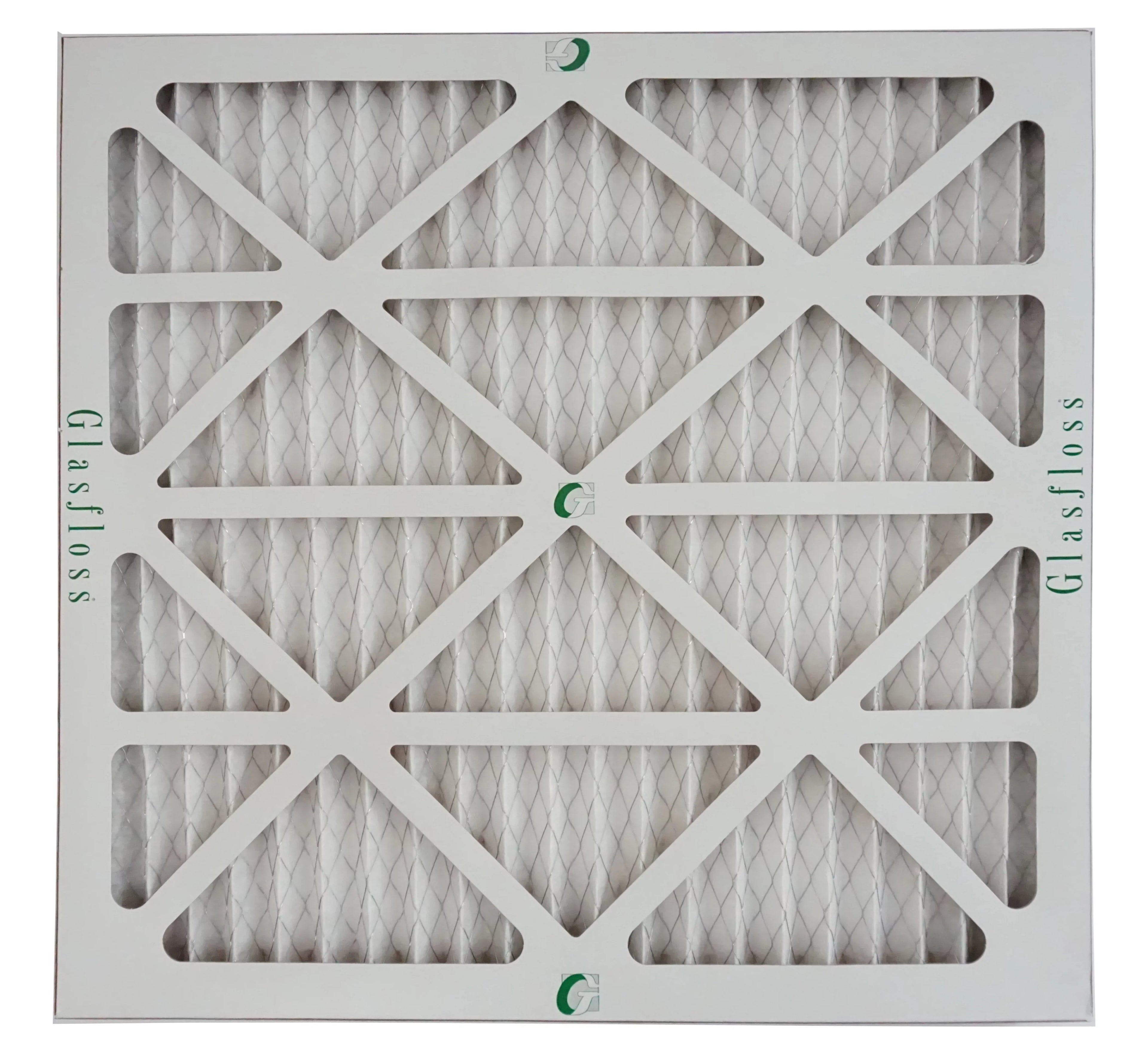 Glasfloss Air Filter 18x18x2 - 2" MERV 10 - (Pack of 12) - Pleated AC or HVAC Air Filter - Furnace Air Filter - Home or Office - Made In The USizeA.