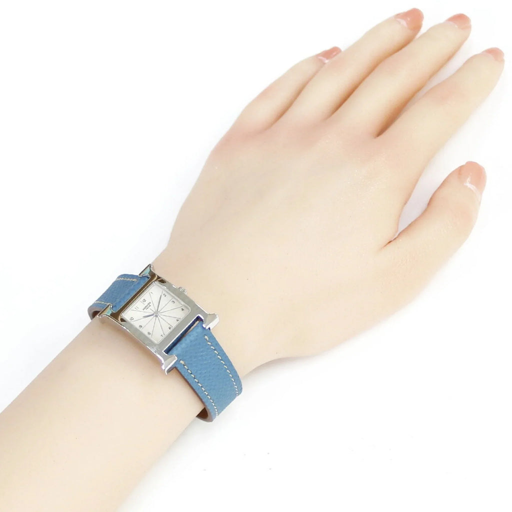Pre-Owned Hermes H Watch Sizetainless Sizeteel HH1.210 Quartz Ladies HERMESize (Good)
