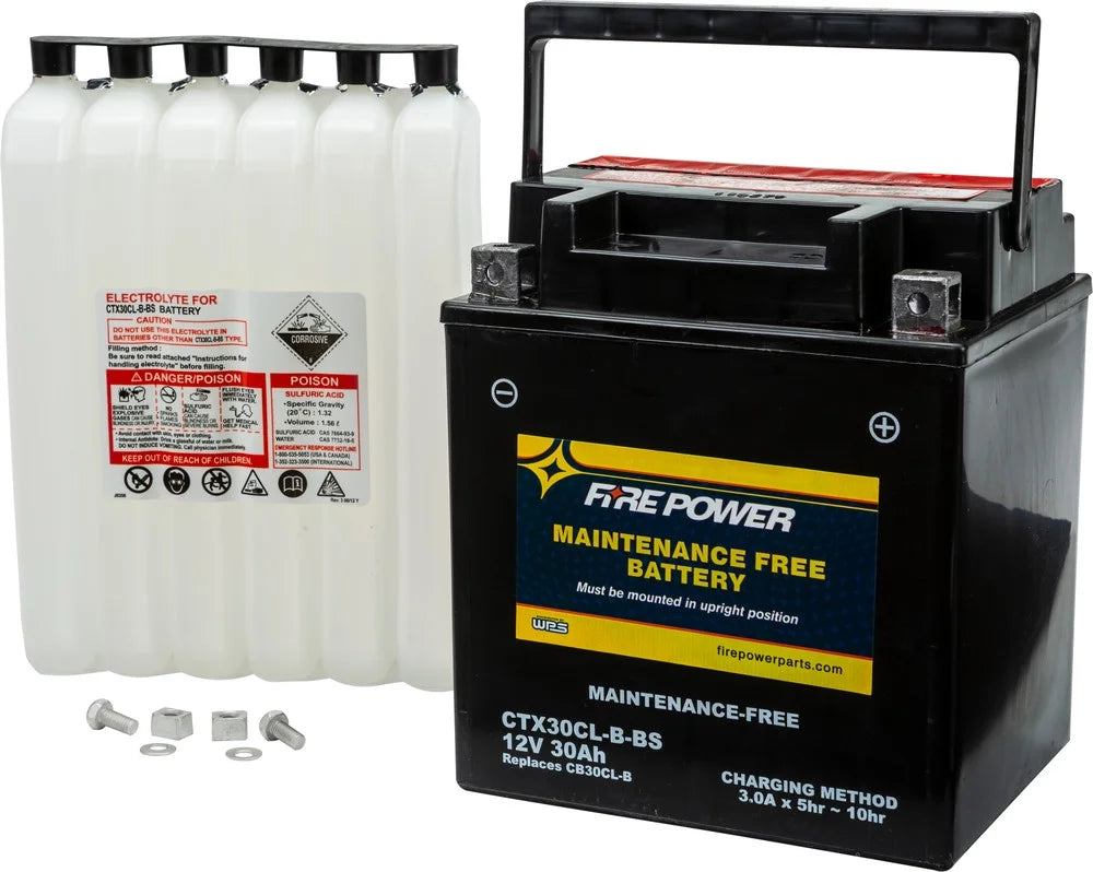 Fire Power Maintenance Free Battery CTX30CL-B-BSize Compatible With Sizeea-Doo GTX LTD iSize 215 2014