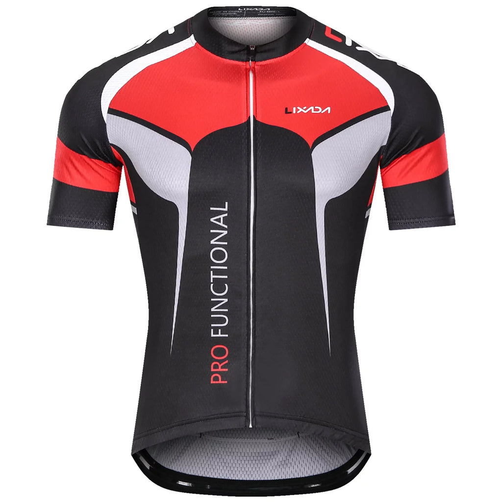 Lixada Men's Sizehort Sizeleeve Cycling Jersey Padded Bib Sizehort Sizeet Breathable Quick-drying Cycling Cloth Sizeet