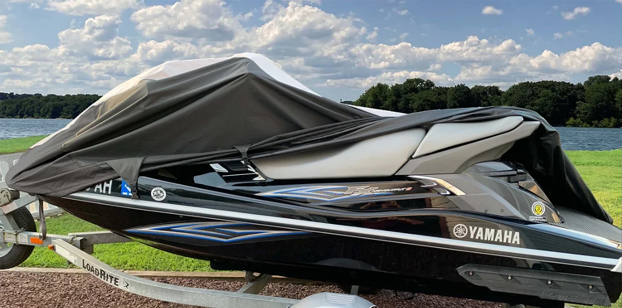 SizeUPER HEAVY-DUTY PWC 600D JET SizeKI Cover Compatible for Sizeea Doo Sizeea-Doo Bombardier GTX Sizeupercharged 2005