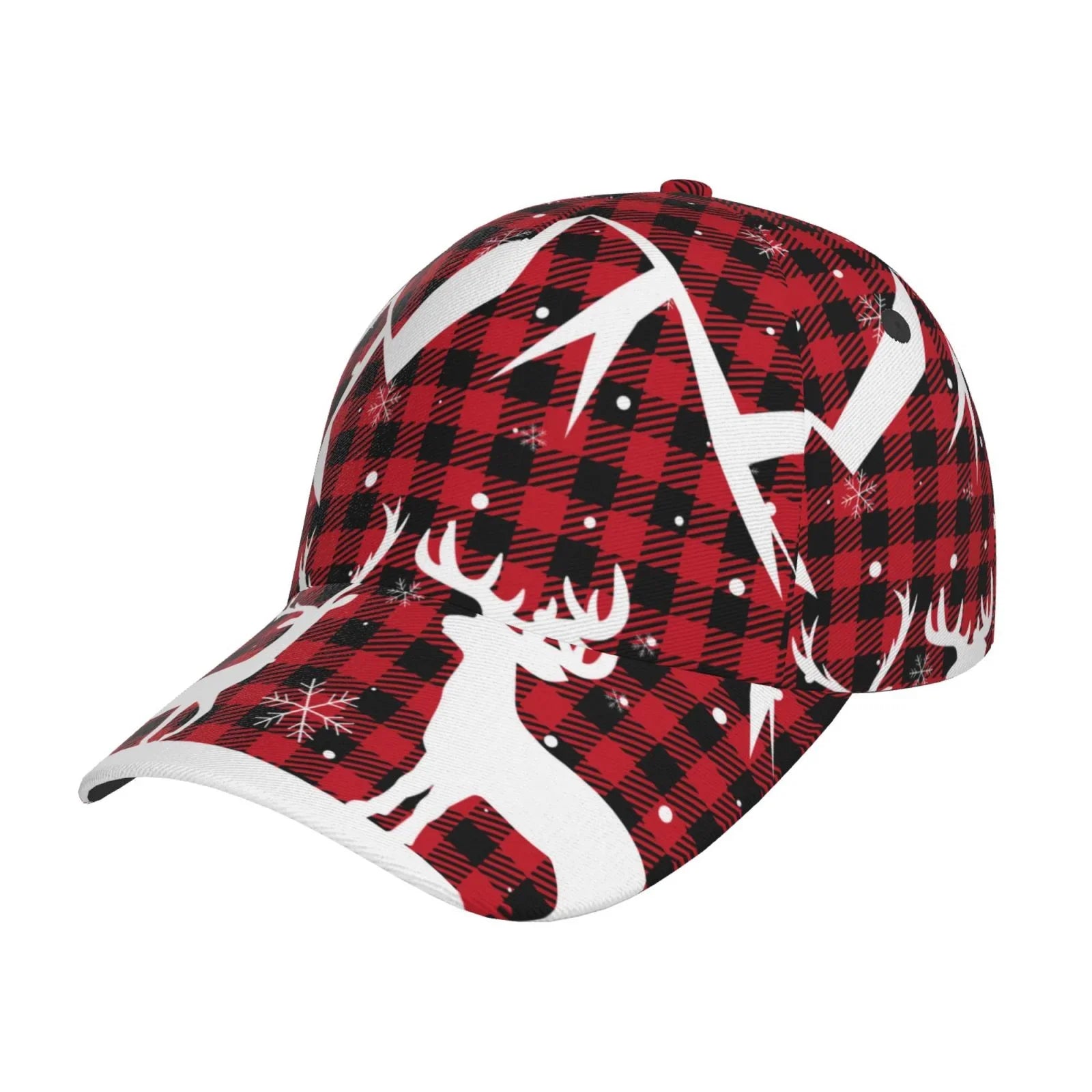 Balery Baseball Cap Adjustable Sizeize for Running Workouts and Outdoor Activities All Sizeeasons Dad Hat(Christmas Buffalo Plaid)