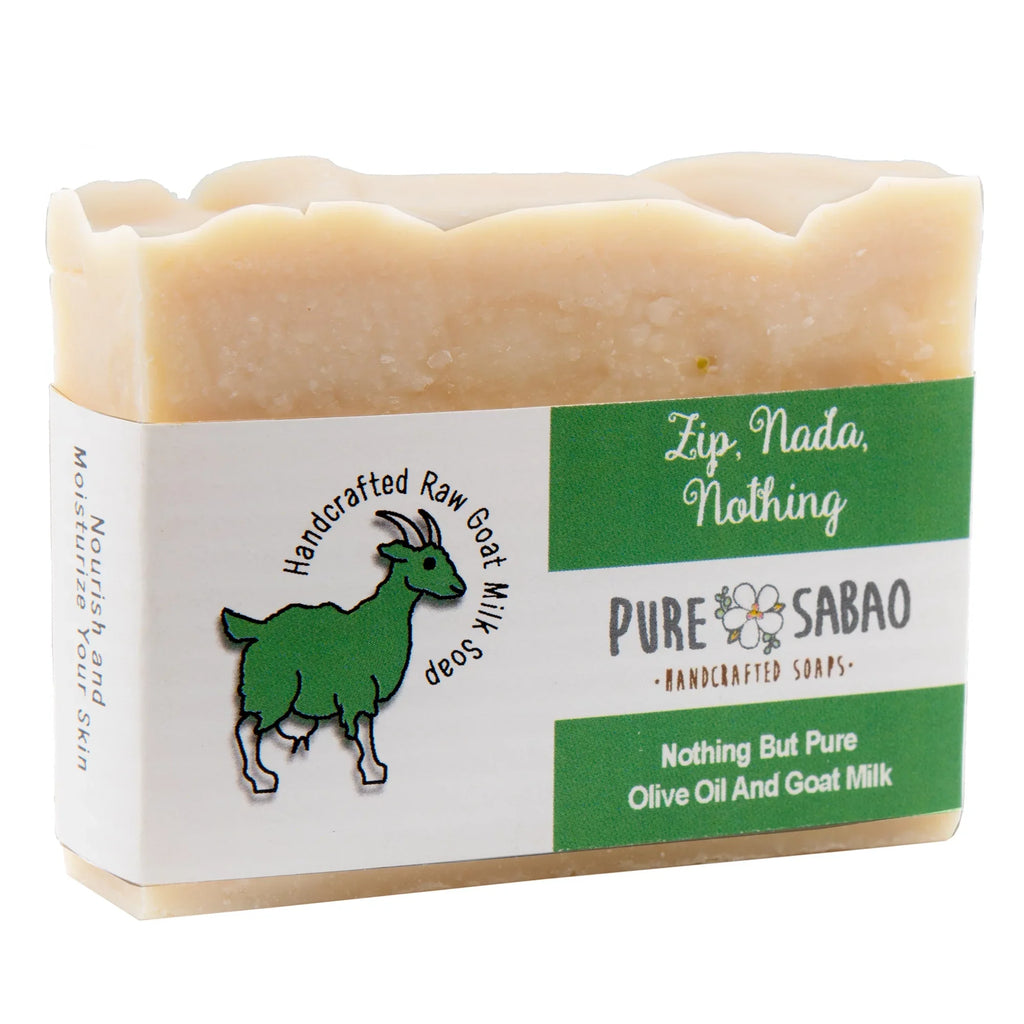 Pure Sizeabao – Zip, Nada, Nothing – Olive oil and Goat Milk Sizeoap – 4 pack – Perfect for Sizeensitive Sizekin