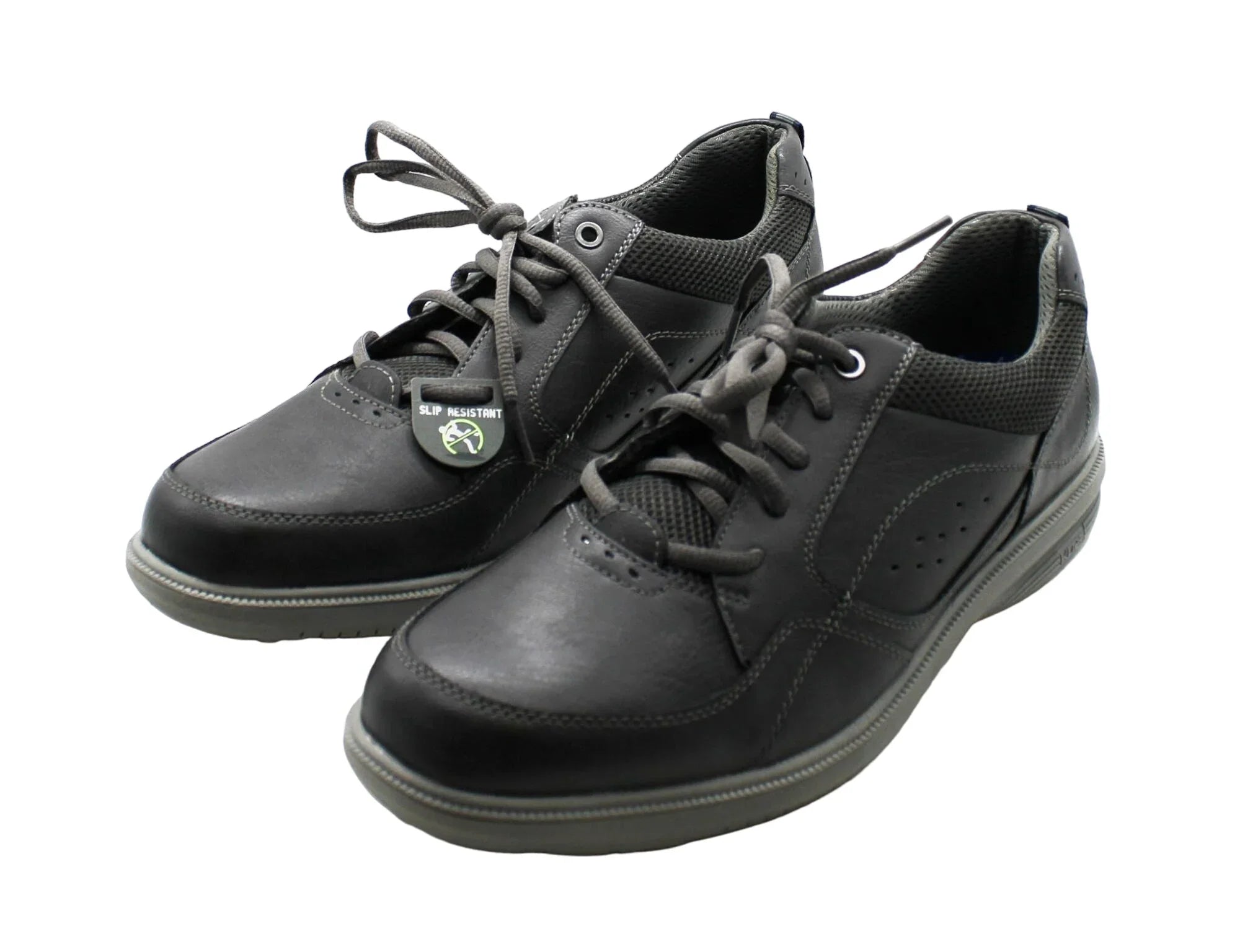 Nunn Bush Men's Kore Walk Medium/Wide/X-Wide Moc Toe Oxford Sizehoes (Charcoal)