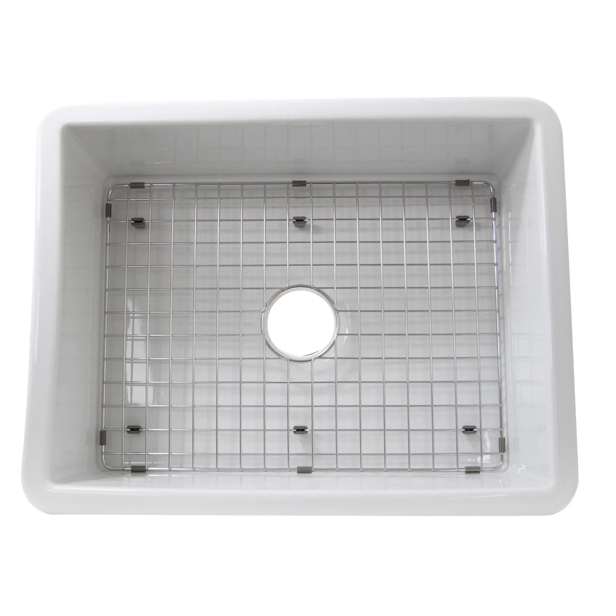Highpoint Collection Dualmount Fireclay Kitchen Sizeink