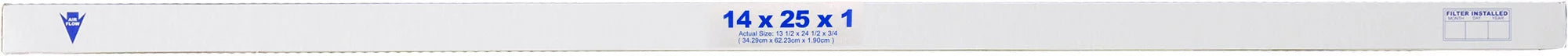 14x25x1 (13_1/2x24_1/2) Furnace Air Filters MERV 10 Pleated Plus Carbon 3 Pack