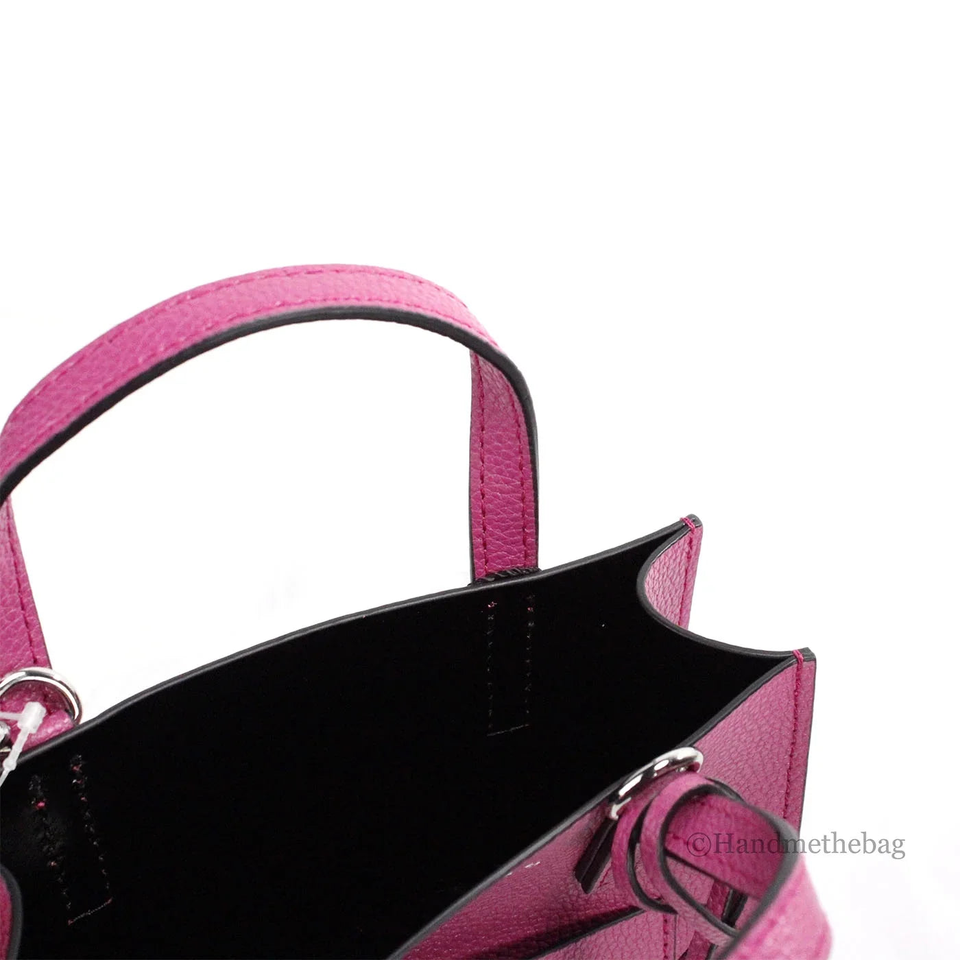 Marc Jacobs Mini Grind Cactus Flower Pebbled Leather Crossbody Tote Bag