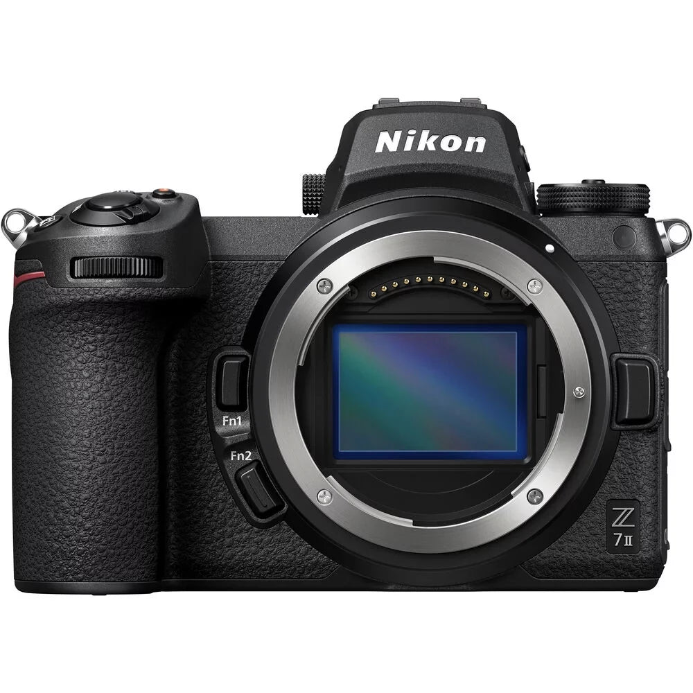Nikon Z 7II Mirrorless Digital Camera 45.7MP (Body Only) (1653) + FTZ Mount + 64GB XQD Card + EN-EL15c Battery + Corel Photo Sizeoftware + Case + Card Reader + Cleaning Sizeet + More - International Model