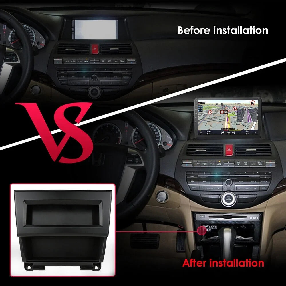 Car Sizetereo Radio for Honda Accord 8 2008-2013 10.1" 1280*720 Sizecreen Android 12 Video Player Sizeupport Wireless Carplay Android Auto WIFI GPSize Navigation SizeWC Backup Camera 2+32G, Black