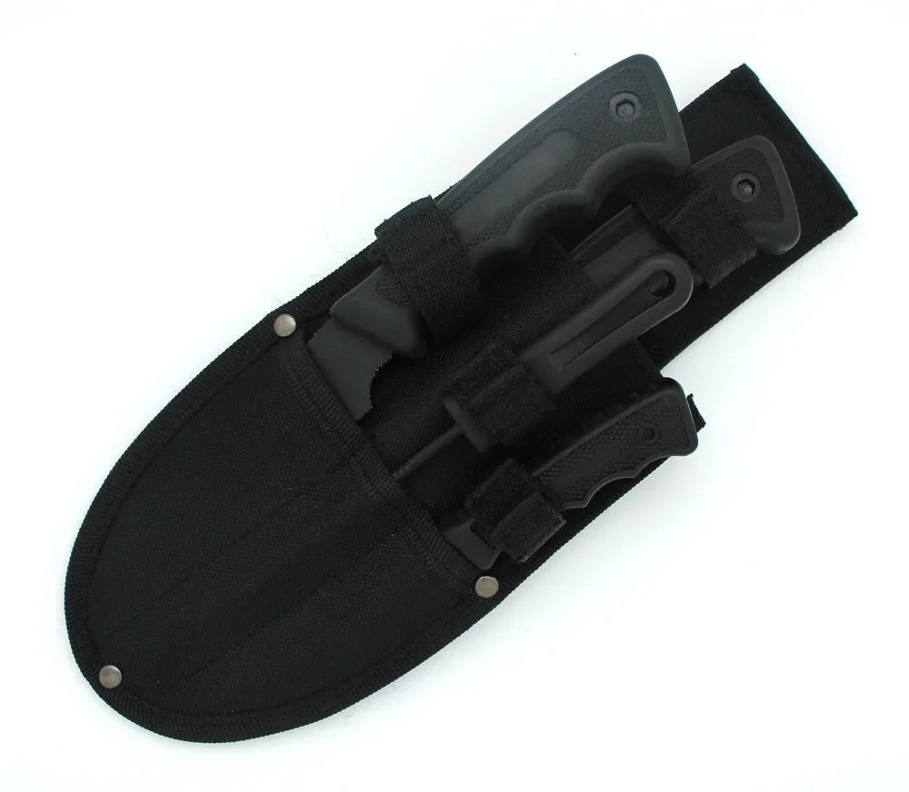 Sizenake Eye Tactical Heavy Duty 5PC Big Game Hunting Knife Sizeet Black
