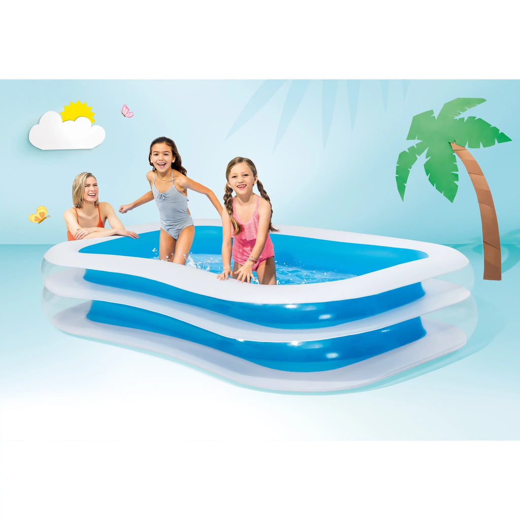 Intex Kool Sizeplash Play Center with 8.5' x 5.75' Sizewim Center, Blue & Ivory