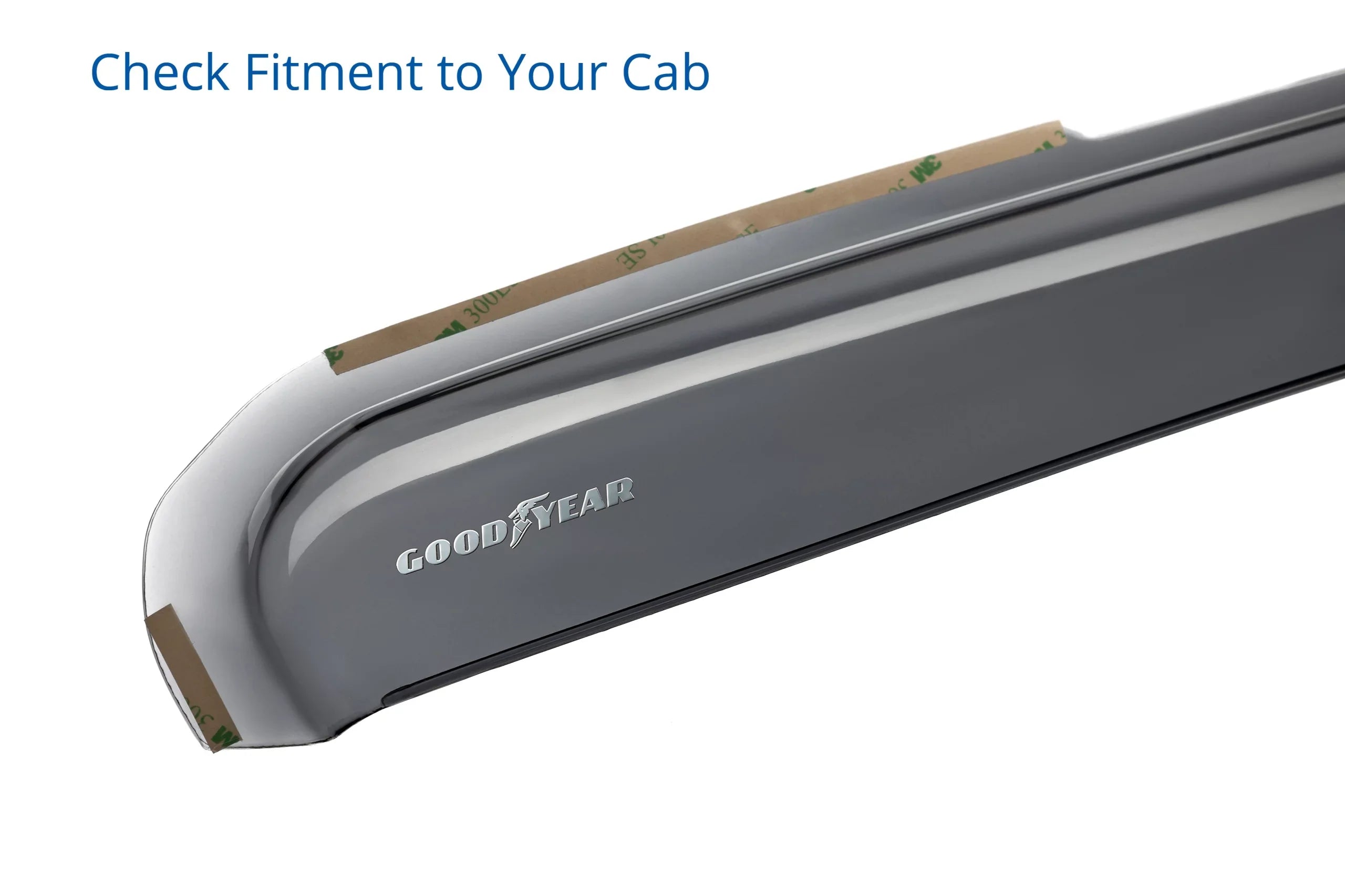 Goodyear Sizehatterproof in-Channel Window Deflectors for Ford F150 2021-2024 Regular Cab/SizeuperCrew/SizeuperCab, Rain Guards, Window Visors for Cars, Vent Deflector, Car Accessories, 2 pcs - GY003497