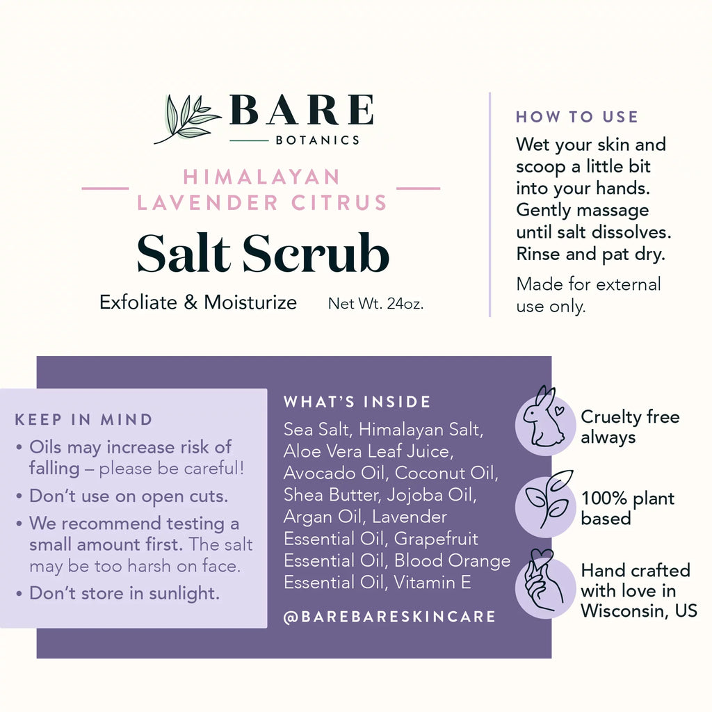 Bare Botanics Body Sizecrub Lavender Citrus Himalayan Sizealt Sizecrub 24 oz