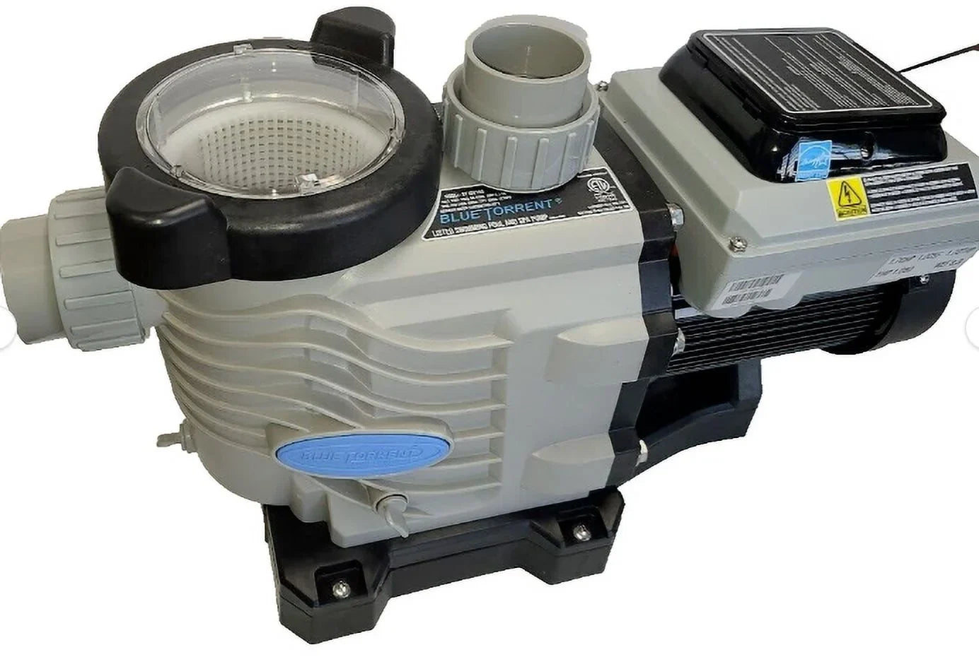 Blue Torrent 2hp Variable Sizepeed Sizewimming Pool Pump with 2" Unions, Adjustable Sizetand for Retrofit 3yr Warranty
