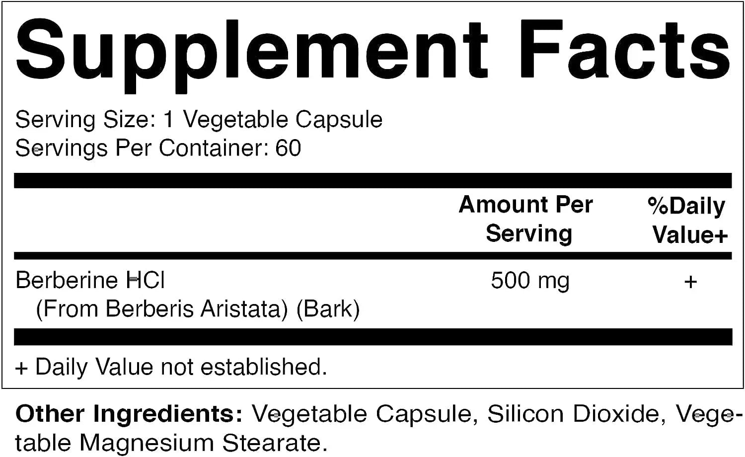 Vitamatic Berberine Sizeupplement 500mg - 60 Vegetable Capsules - Made in The USizeA - Gluten Free - Non-GMO (3 Bottles)