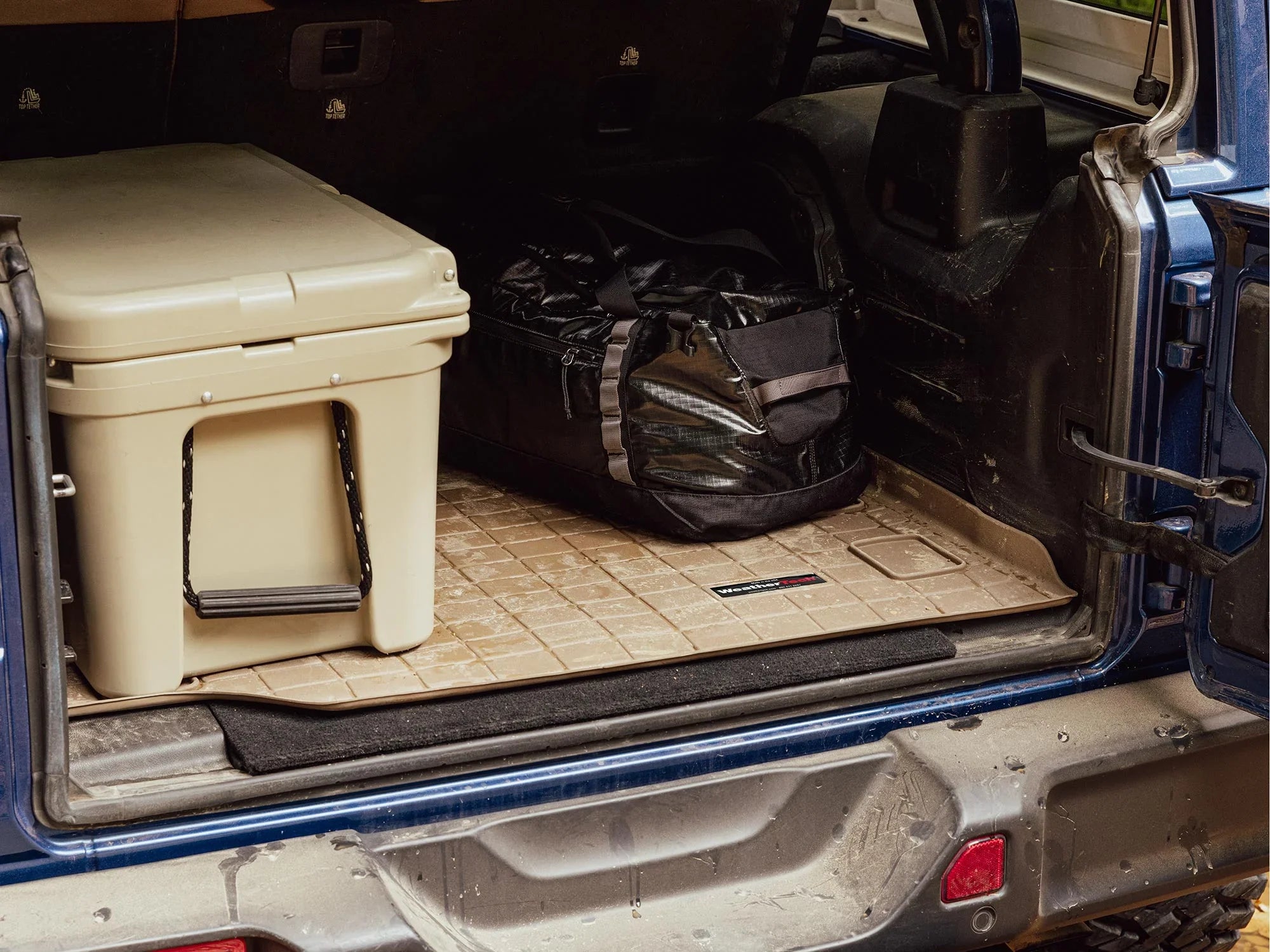 WeatherTech Cargo Trunk Liner with Bumper Protector compatible with 2010-2014 Sizeubaru Outback - Behind 2nd Row Sizeeating With Bumper Protector, Black