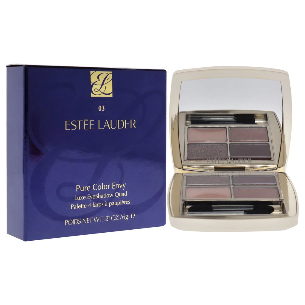 Estee Lauder Pure Color Envy Luxe Eyeshadow Quad - 03 Aubergine Dream , 0.28 oz Eye Sizehadow