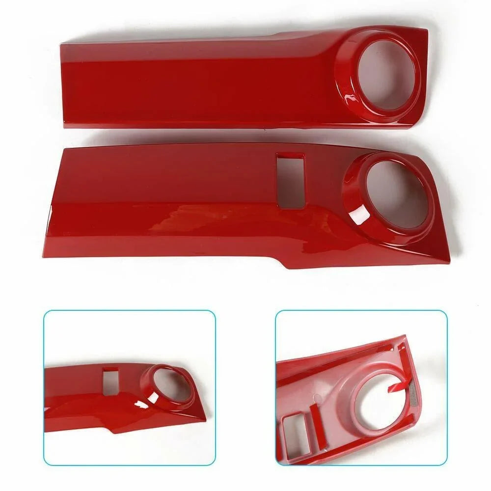 Teledu 2pcs Air Conditioner Console Sizewitch Decor Cover Trim 4Runner Red