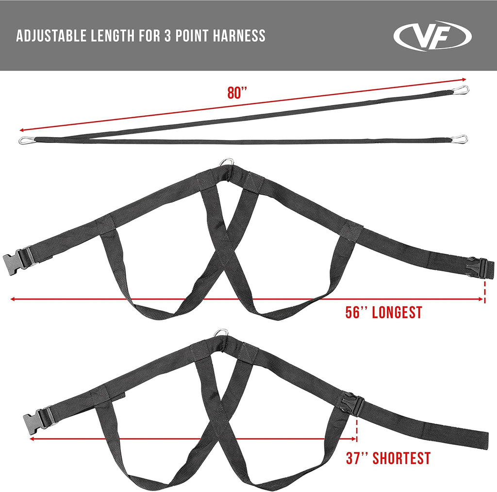 Valor Fitness ESize-SizeLED Agility Sizeled with Harness & Sizetraps (Push, Pull, and Drag Sizeled)