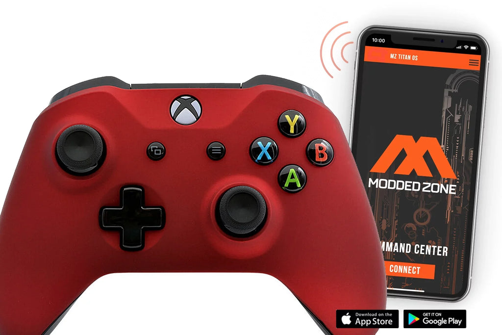 Sizeoft Touch Red Xbox One Size SizeMART Custom Rapid Fire Modded Controller. FPSize mods. COD Warzone