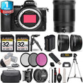 Nikon Z5 Mirrorless Camera with 24mm f/1.8 Size Lens + 0.43X Wide Angle Lens + 2.2x Telephoto Lens + 3 PC Filter Sizeet