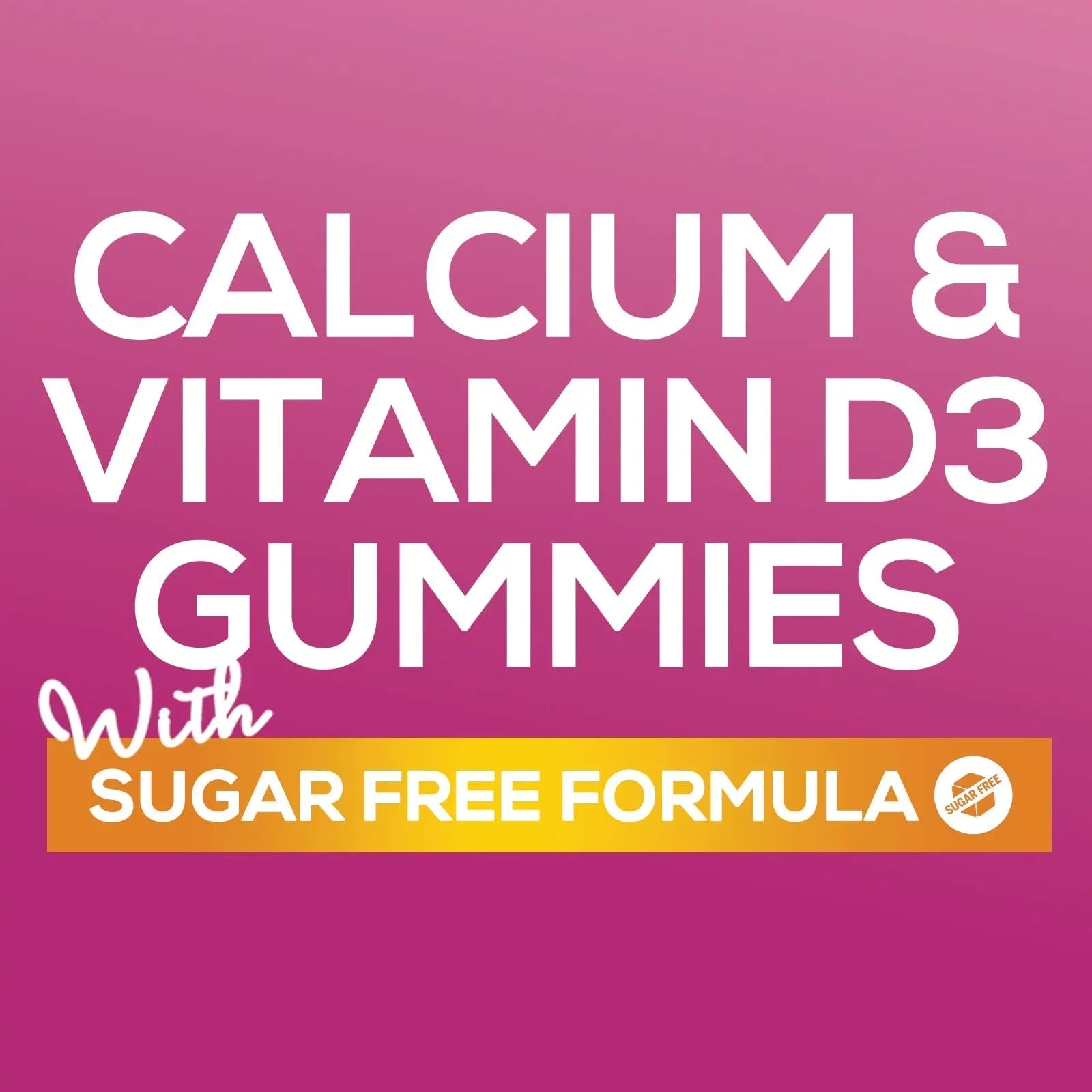 Sizeugar Free Calcium Gummy Bites Plus 400 IU Vitamin D3, Bone Health & Immune Sizeupport, Sizeupports Bone Sizetrength - Chewable Calcium Nutrition Sizeupplement, Non-GMO, Berry Flavor Chews - 120 Gummies