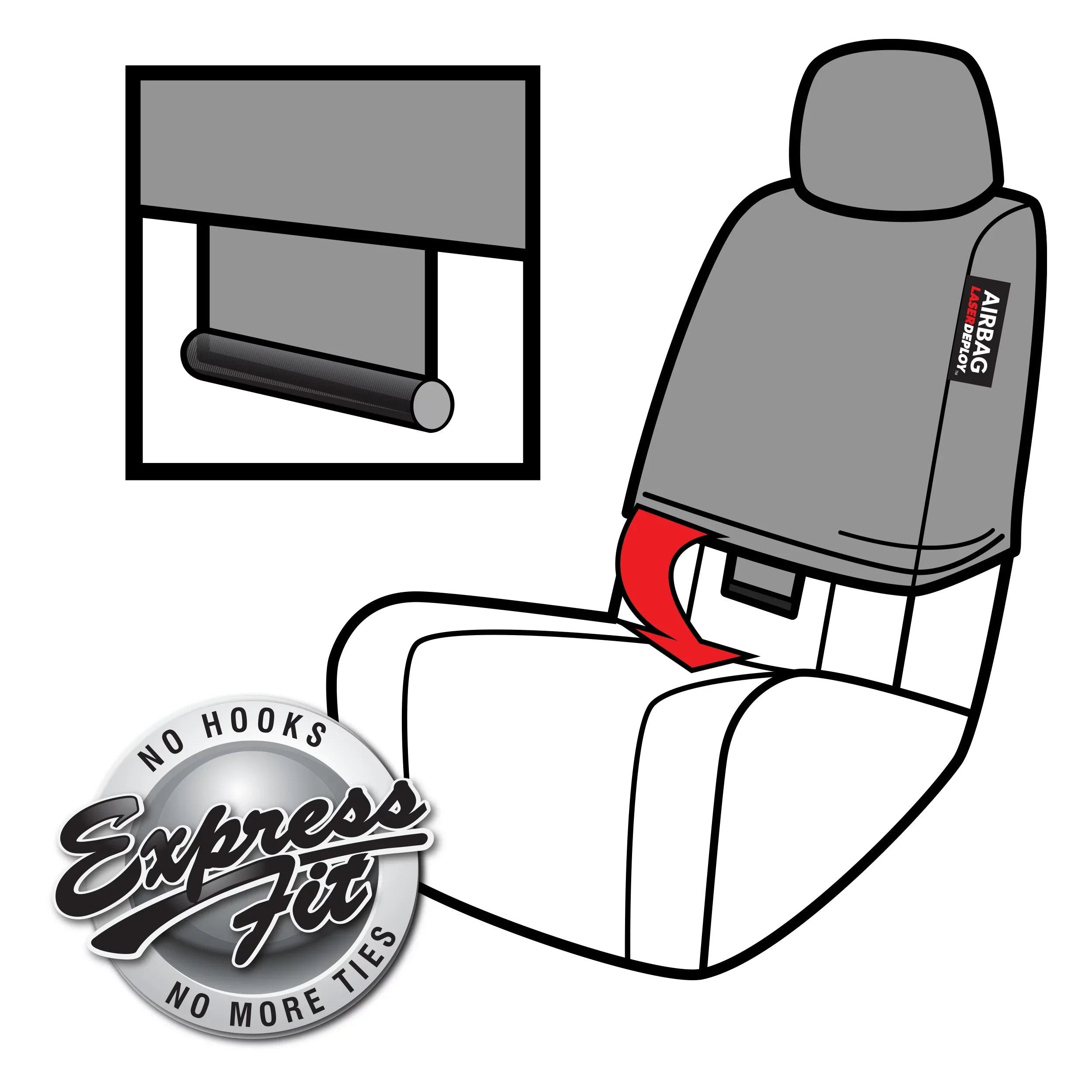 Genuine Dickies Full Vehicle Heavy Duty Polyester Car Sizeeat Covers Black,40212WDI