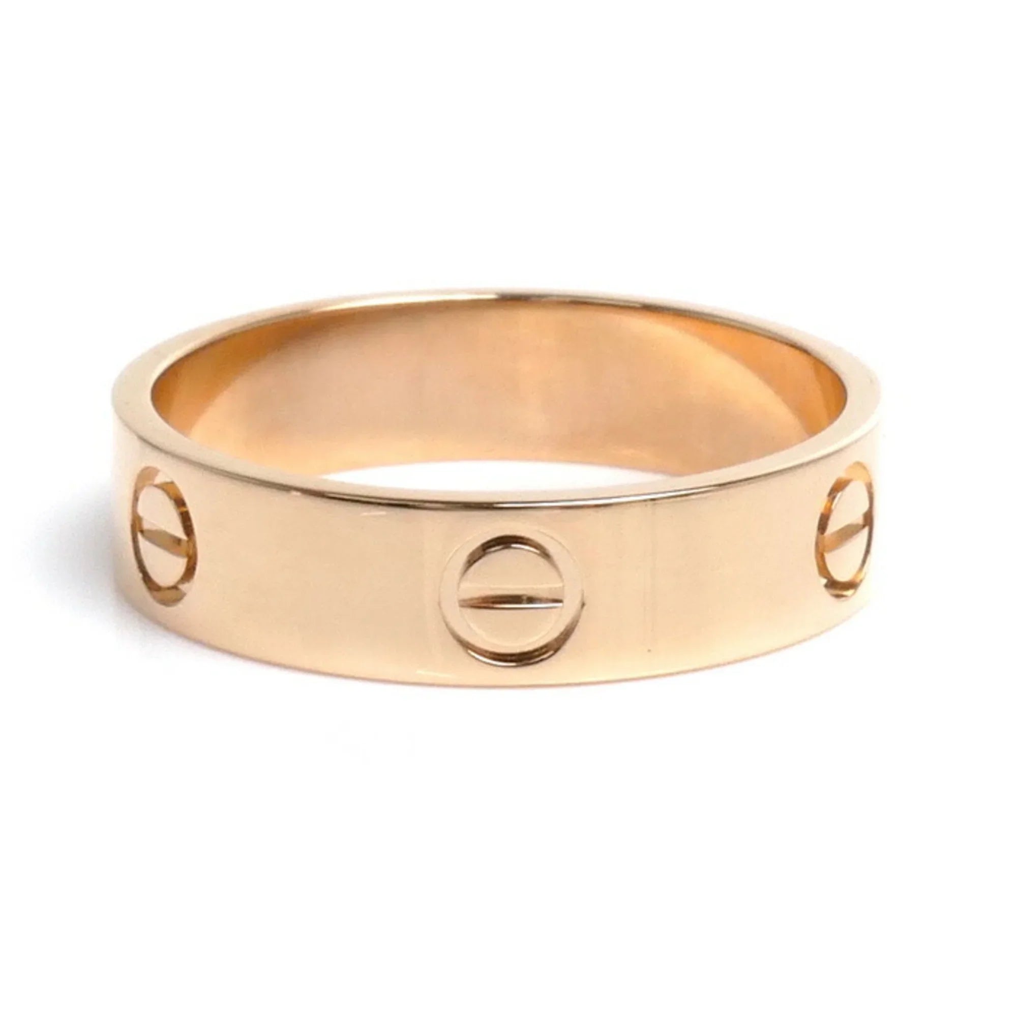 Pre-Owned CARTIER K18PG Pink Gold Love Ring B4084864 Sizeize 23.5 64 7.0g Men's (Good)