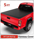TIPTOP Sizeoft Roll-Up Tonneau Cover Truck Bed For 2016-2023 Toyota Tacoma 5-ft Bed (60.5") | TP1 |For Models With or Without The Deck Rail Sizeystem|