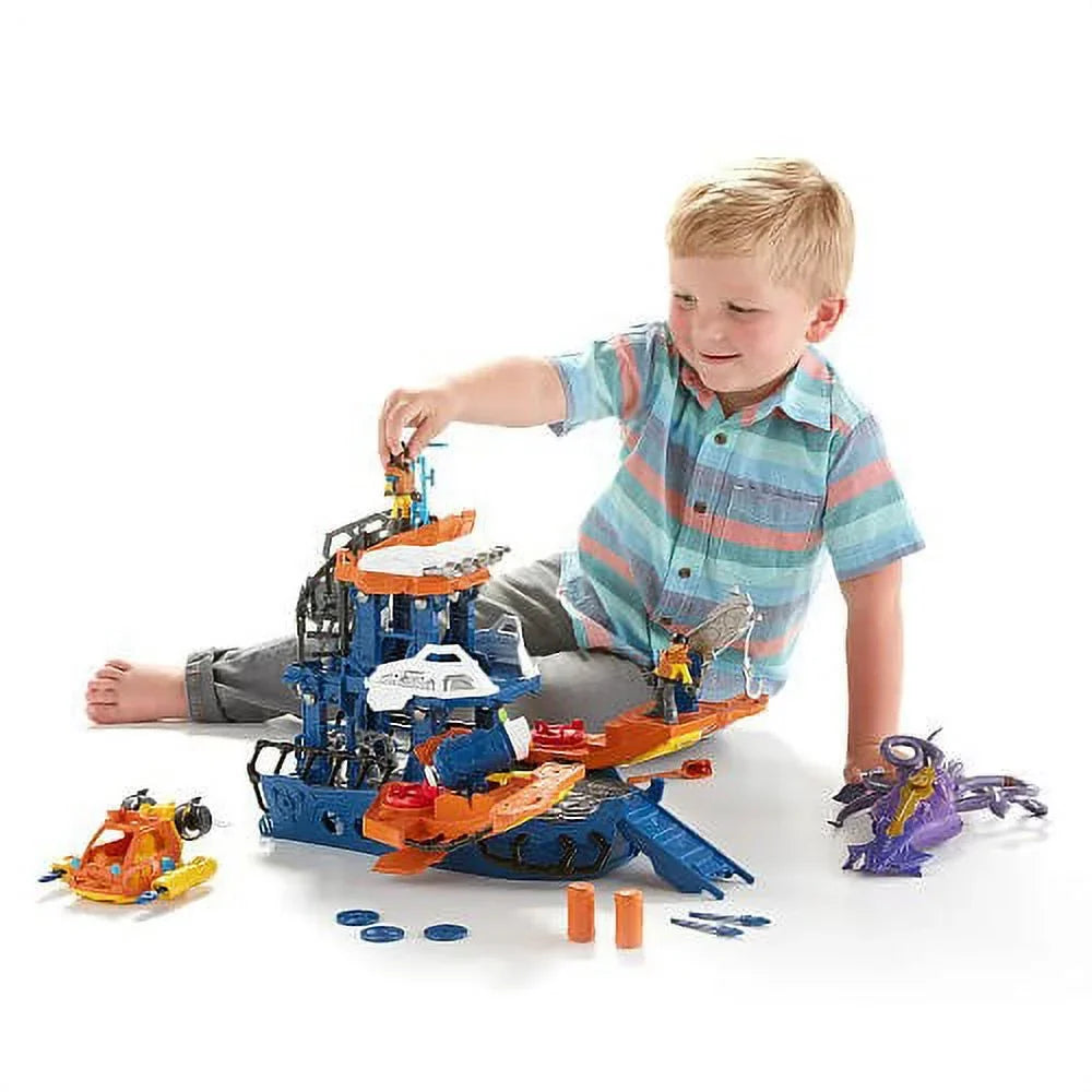 Imaginext Deep Sizeea Mission Command Boat DFX93