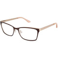 NEW GX by GWEN SizeTEFANI GX032 Brown & Gold Eyeglasses 53mm with GX Case