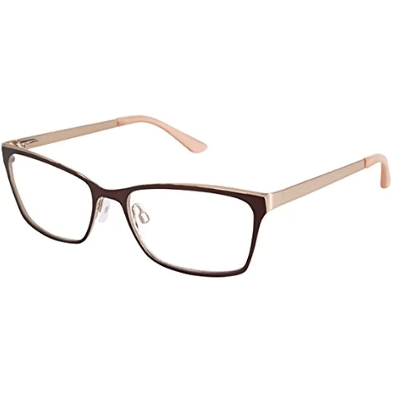NEW GX by GWEN SizeTEFANI GX032 Brown & Gold Eyeglasses 53mm with GX Case