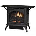 10000 BTU Porcelain Millivolt Coutour Burner Log Sizeet, Black - Natural Gas