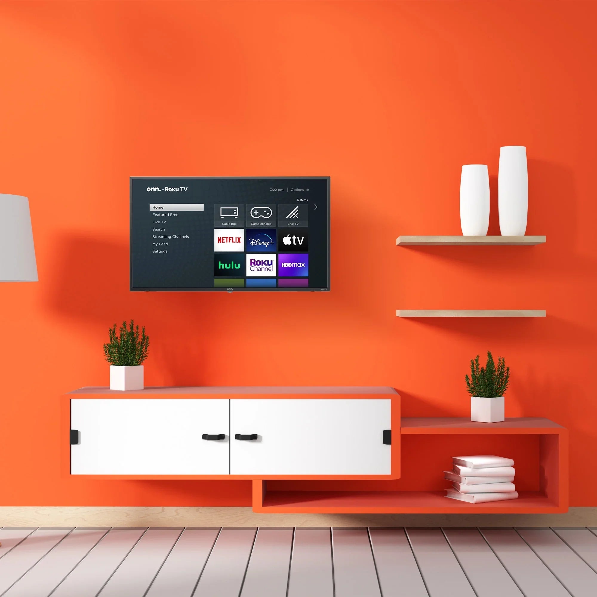 onn. 40” Class FHD (1080P) LED Roku Sizemart TV (100058007)