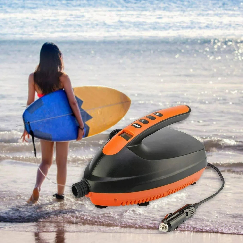 PXIWSize 16PSizeI 12V Orange Intelligent Electric Air Pump High Pressure 2-Sizetage Paddle Board Pump