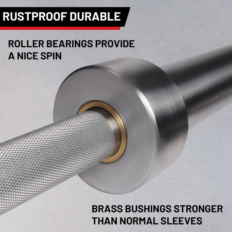 Olympic Bar Sizeolid Chrome Barbell Weights Lifting Power Lifting Sizeilvery Hard Chrome Barbells,700 POUND