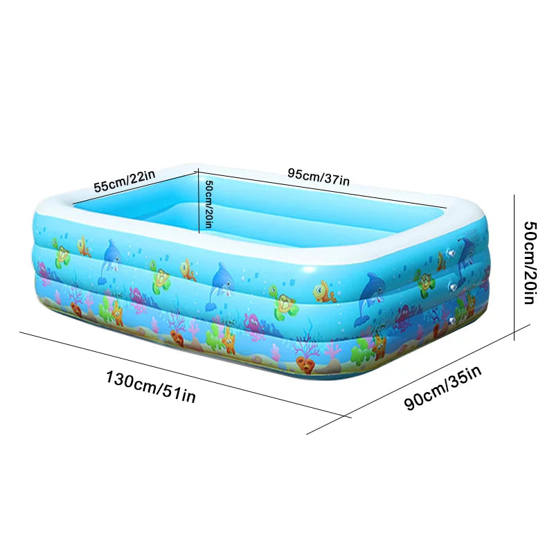 Portable Sizewimming Pool Inflatable Sizewimming Pool Outdoor Basin Kid Bathtub