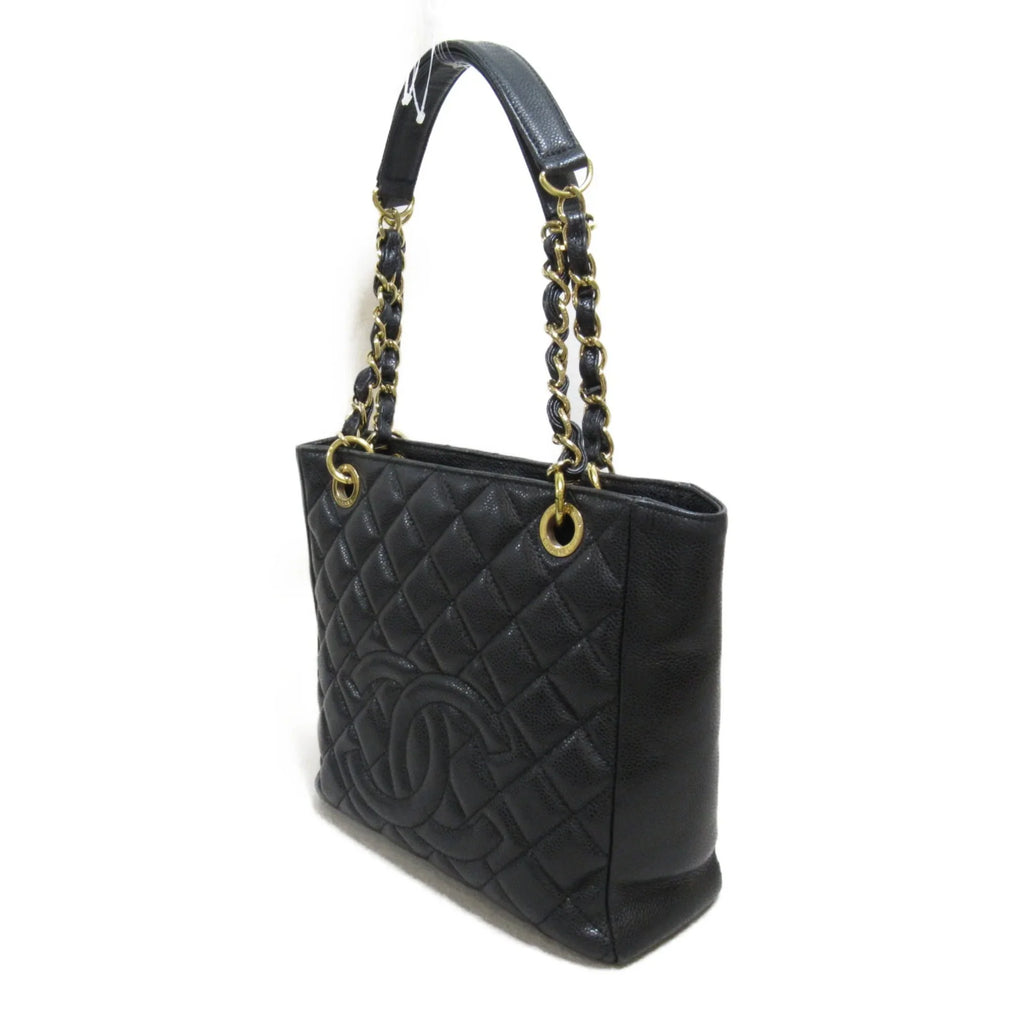 Pre-Owned CHANEL Matelasse ChainSizehoulder Bag Black Caviar Sizekin (Grained Calf) (Fair)