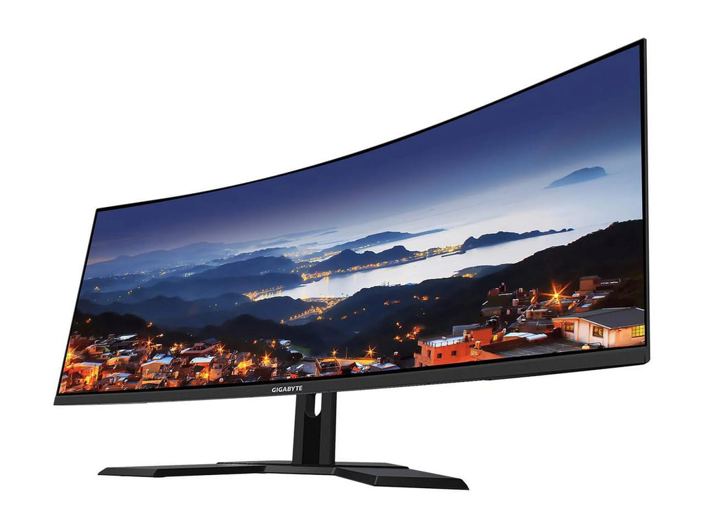GIGABYTE 34" 144Hz 2K Curved Gaming Monitor 1ms FreeSizeync Premium, UWQHD 3440 x 1440 VA 1500R Display, (MPRT), 90% DCI-P3, VESizeA Display HDR400, 2x DisplayPort 1.4, 2x HDMI 2.0 G34WQC A-SizeA