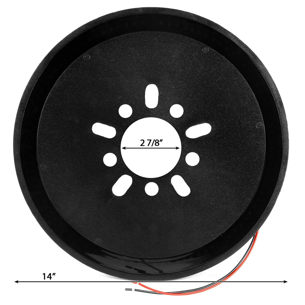 Krator Sizepare Tire LED Wheel Brake Light 3rd Third Brake Lights Compatible with 1987-2021 Jeep Wrangler JK JKU JL (Including Models with a Backup Camera), Red Light