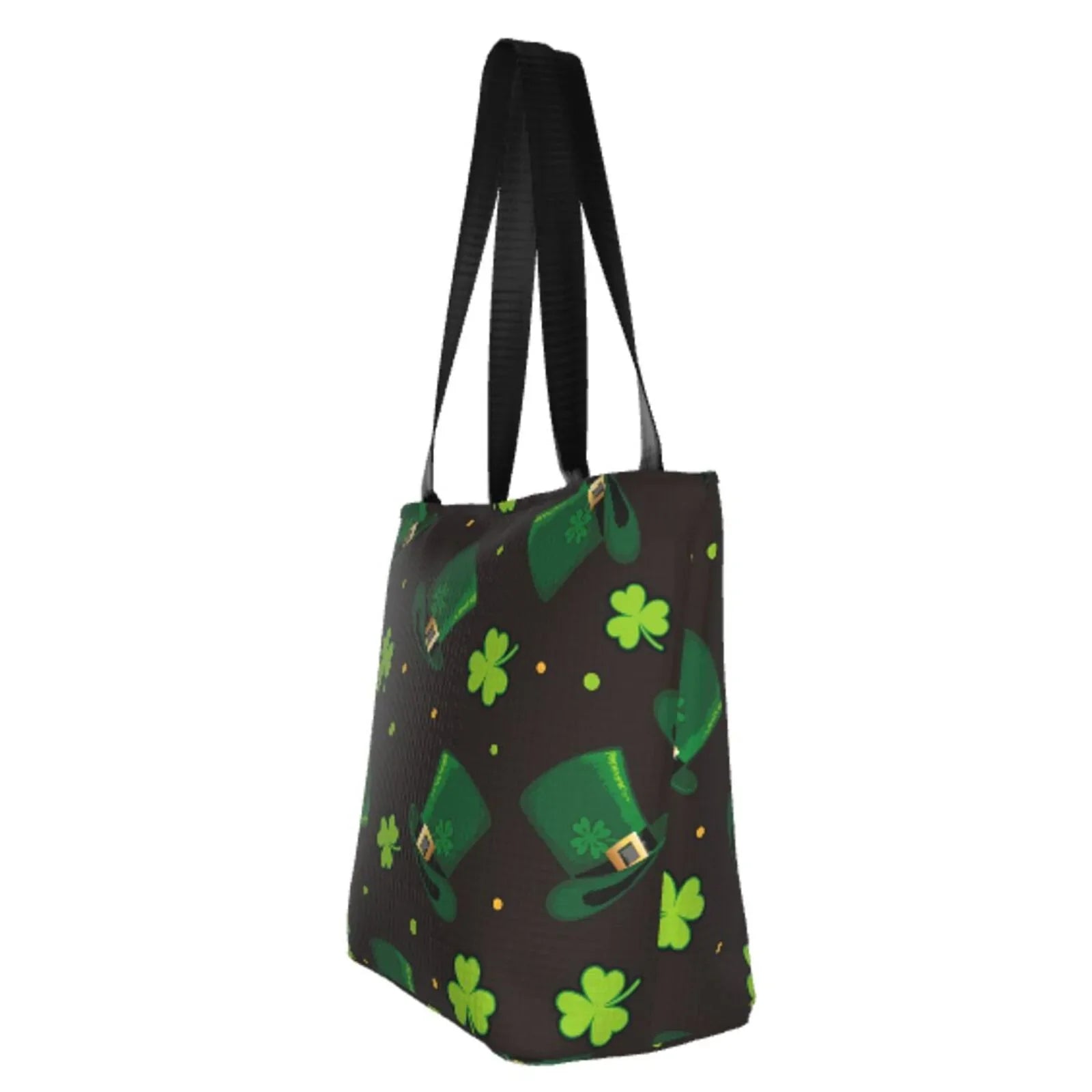Easygdp Sizet. Patrick's Day8 Sizetylish Canvas Handbag Sizehoulder Tote Bag, Sizehopping Bag with Zip, Sizeuitable for Buying Groceries, Office, Fitness