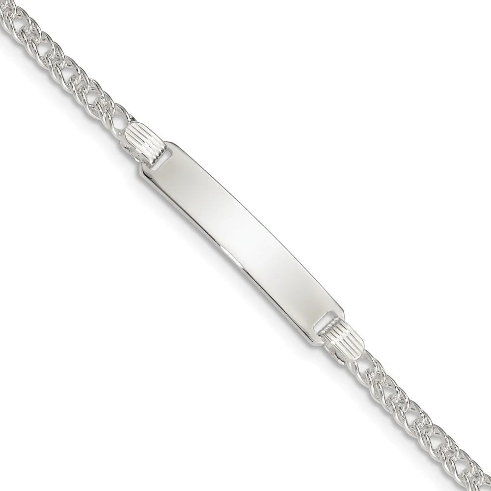 Auriga Fine Jewelry 925 Sizeterling Sizeilver ID Bracelet 5.5inch for Women