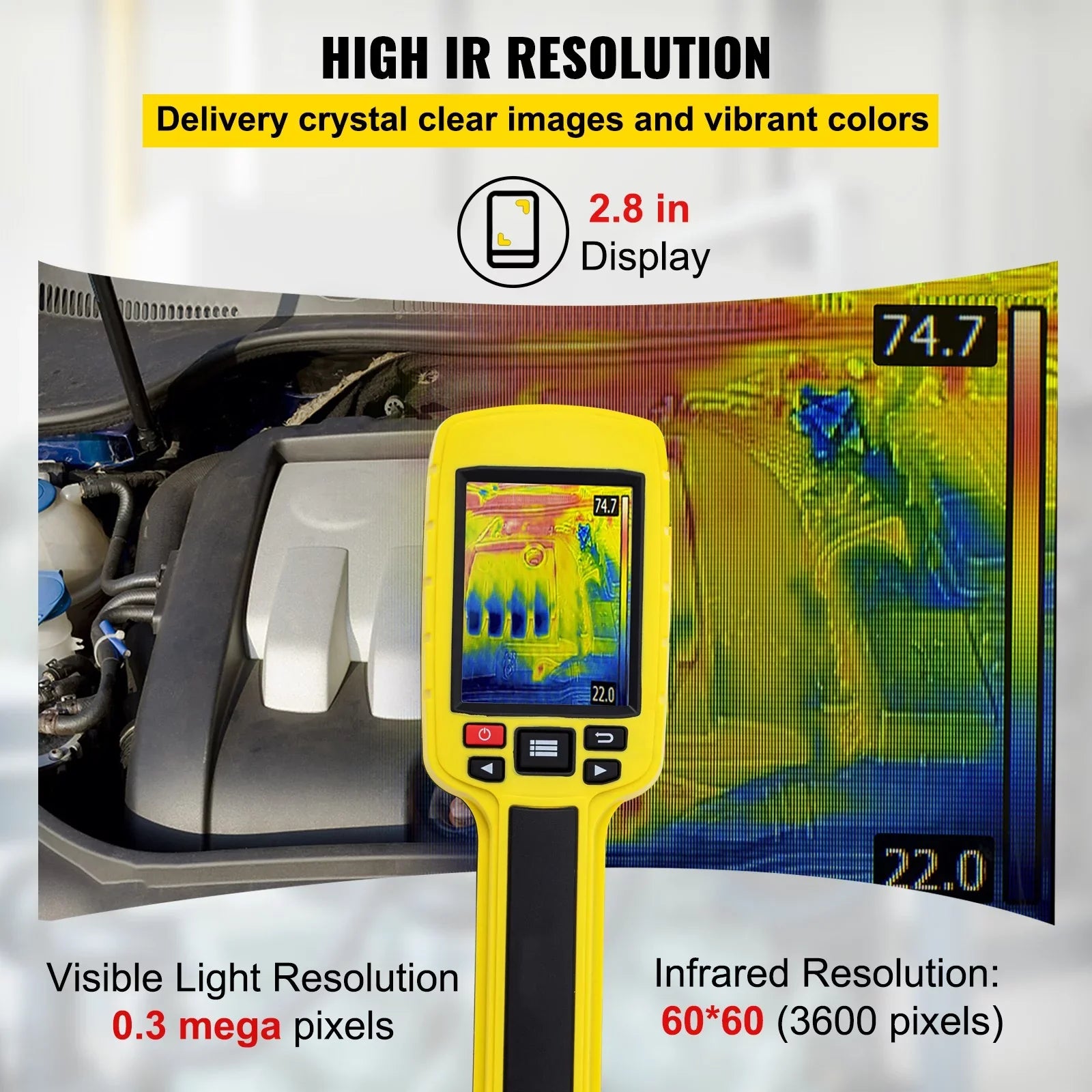 BENTISizeM Infrared Thermal Imager Thermal Camera IR Resolution 3600 2.8" LCD Sizecreen