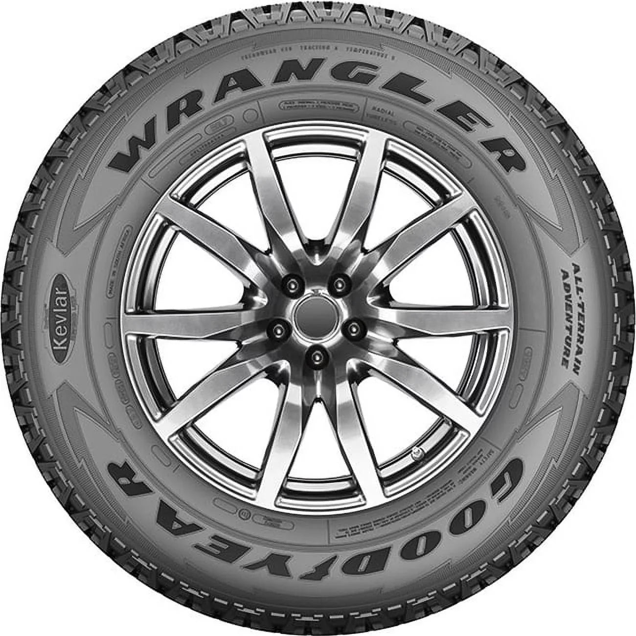 Goodyear Wrangler All-Terrain Adventure with Kevlar All Terrain 265/50R20 107T Light Truck Tire