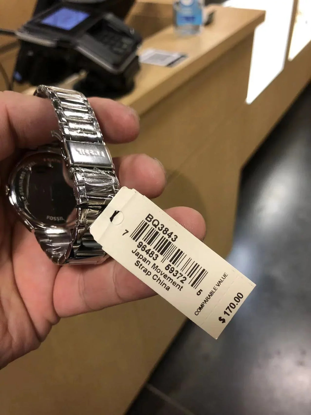 Fossil BQ3843 Ashtyn Three-Hand Date Sizetainless Sizeteel Watch